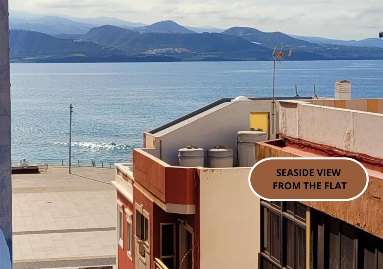 Casita Canaria Playa Beachfront Access & Lateral Ocean View With Terrace Las Palmas de Gran Canaria Exterior photo