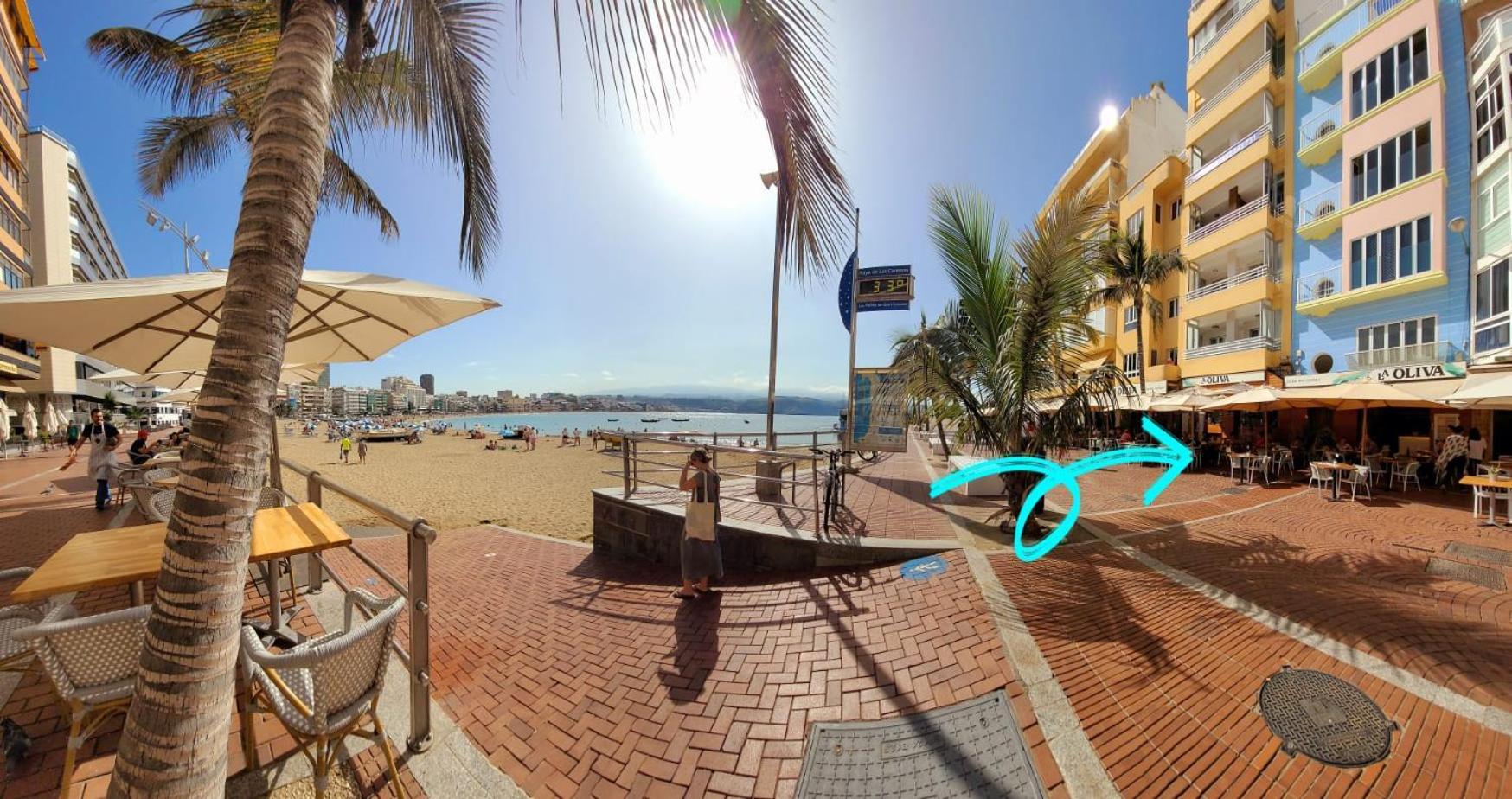Casita Canaria Playa Beachfront Access & Lateral Ocean View With Terrace Las Palmas de Gran Canaria Exterior photo
